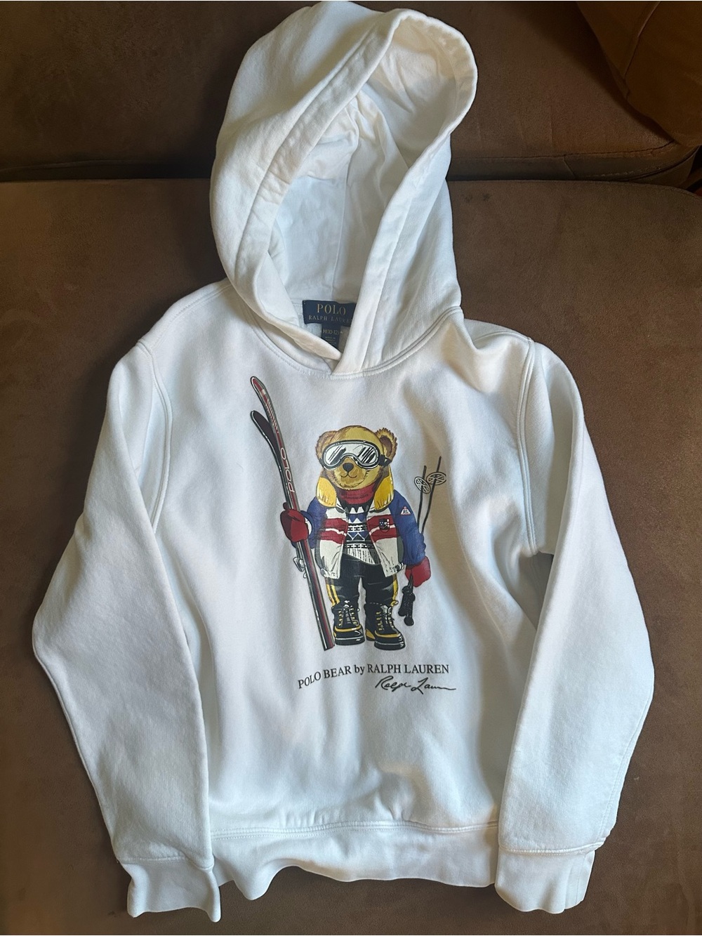 Polo Ralph Lauren Kids polo Bear Hoodie Sz M 10/12